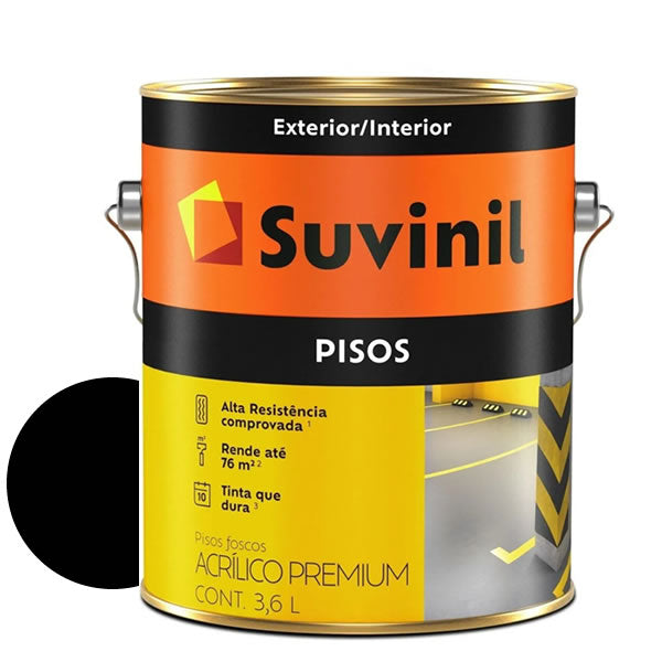 SUVINIL TINTA PISO PRETO  3,6LTS