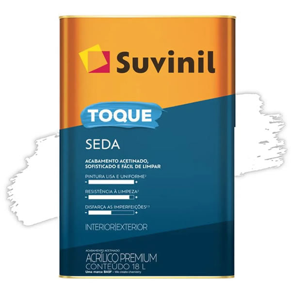 Tinta Suvinil Toque De Seda Branco Neve 18 Litros