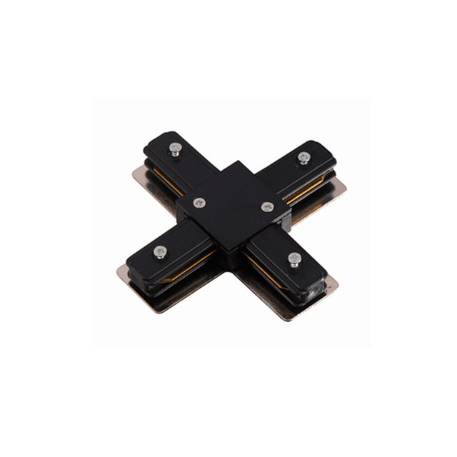Conector em X para Trilho Eletrificado Preto Newline [enriquecedor]