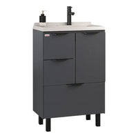 Gabinete para Banheiro Luiza 60 com Pés Chumbo - Fabribam