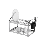 Escorredor de Louças Inox 16 Pratos Suprema com Porta-Talheres Brinox [enriquecedor]