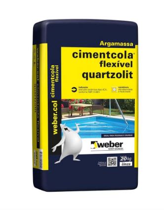 Argamassa Quartzolit ACIII Flexível Cinza 20kg