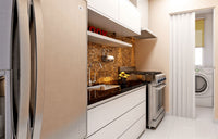 Porta Sanfonada PVC 60 cm Branca Plasbil