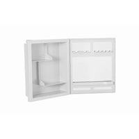 Armário Espelhado Astra De Embutir Ou Sobrepor 35,5x30,5x10cm Branco