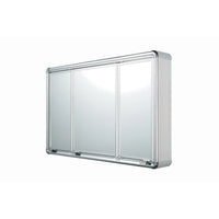 Armário De Sobrepor Astra 3 Portas Espelhado 73x45x113cm