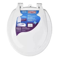 Assento Sanitário Astra Popular Oval Cinza Claro
