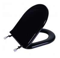 Assento Sanitário Almofadado Calypso Astra Oval Preto