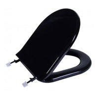 Assento Sanitário Almofadado Calypso Astra Oval Preto