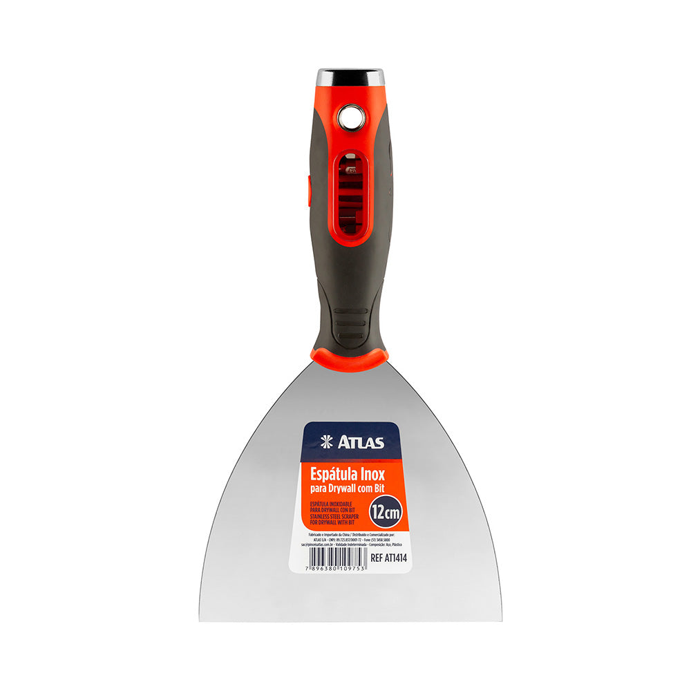 ATLAS ESPATULA INOX 5P/DRYWALL C/BIT