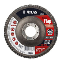 Disco Flap De Zircônia 115mm Grão 40 Pincéis Atlas