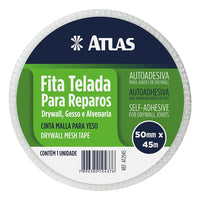 Fita Telada Autoadesiva Atlas Para Reparos Drywall 100mm X 20m