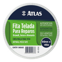 Fita Telada Autoadesiva Atlas Para Reparos Drywall 100mm X 20m