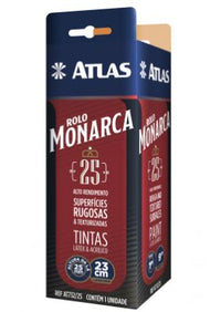 Rolo De Pintura Lã Sintética Monarca 23cm 25mm Atlas