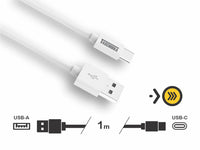 Cabo Carregador Brasilux Usb-A Para Usb-C 1 Metro 2A Branco