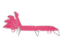 Cadeira Espreguiçadeira De Alumínio Mor Rosa
