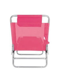 Cadeira Espreguiçadeira De Alumínio Mor Rosa
