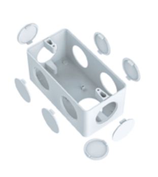 CAIXA CONDULETE 7 ENTRADAS 1" P/ ELETRODUTO BRANCO - INPOL
