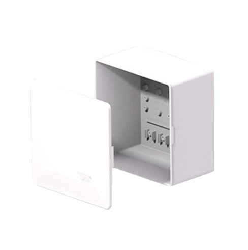 Caixa De Passagem Deep Box 15x15x9cm Sobrepor Branca Inpol