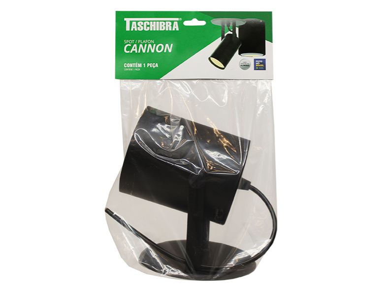 SPOT TASCHIBRA MOVEL SOBREPOR CANNON PAR30 PRETO