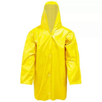 Capa De Chuva Plastcor Em Pvc Amarela Com Forro E Capuz Tamanho Gg