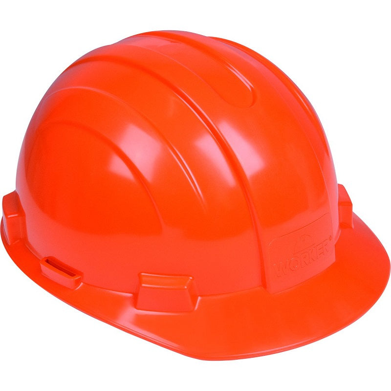 CAPACETE ABA FRONTAL POLIETILENO LARANJA WORKER