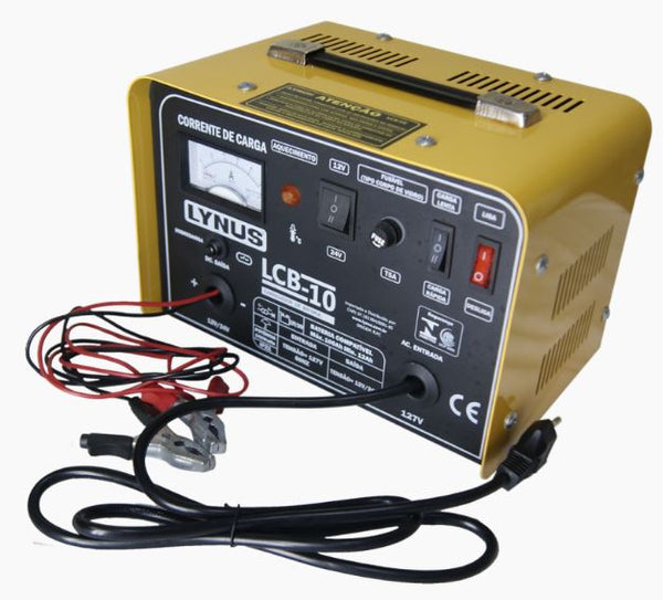 Carregador De Bateria Portátil Lynus Lcb10 10a 127v 100ah