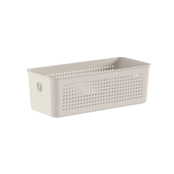 Cesto Organizador Flow Martiplast 27x15x10cm Bege