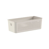 Cesto Organizador Flow Martiplast 27x15x10cm Bege