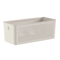 Cesto Organizador Flow Martiplast Bege 34x15x13cm