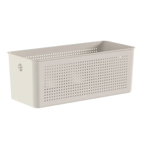 Cesto Organizador Flow Martiplast Bege 34x15x13cm
