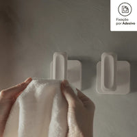 Conjunto De Ganchos De Parede Eleve Bege Martiplast