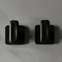 Conjunto De Ganchos De Parede Eleve Preto Martiplast