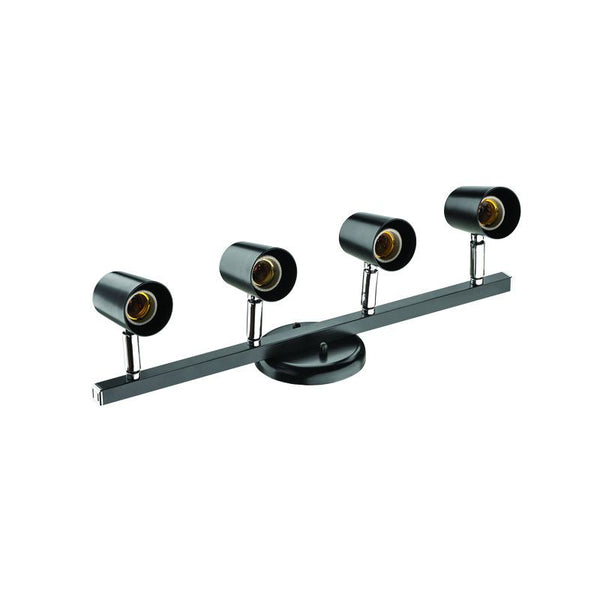Spot Trilho Versátil Dital 4 Lâmpadas Alumínio Preto 56cm