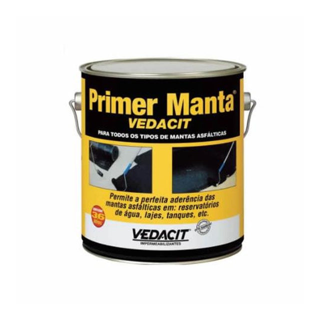 Primer Asfáltico Manta 3,6L Base Água Secagem em 4H Vedacit