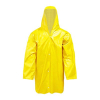 Capa Chuva PVC Amarela com Forro/Manga/Capuz T GG