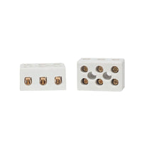 Conector Porcelana 10mm Tripolar Decorlux Avulso