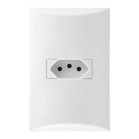 Tomada 1 2P+T 10A 3 Pinos NBR14136 Brava Iriel