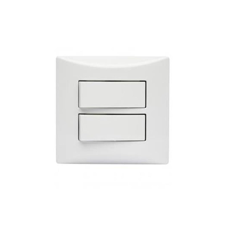 Sistema-(x) 2 Interruptor Simples Juntos Brava