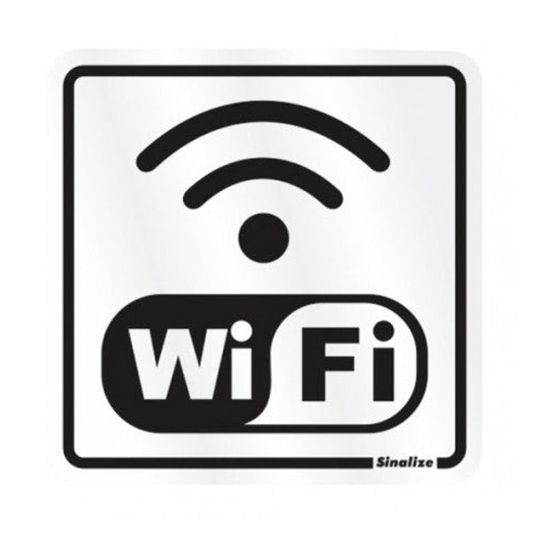 Placa Alumínio 15x15 - Internet Wi Fi