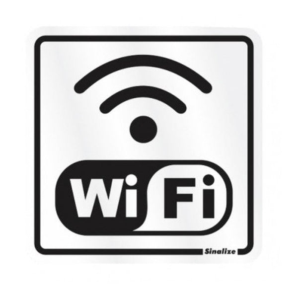 Placa Alumínio 15x15 - Internet Wi Fi