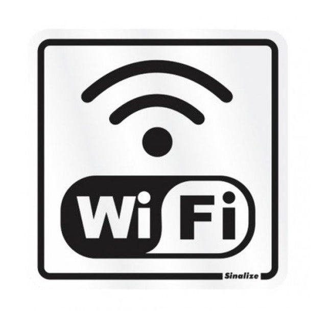 Placa Alumínio 15x15 - Internet Wi Fi