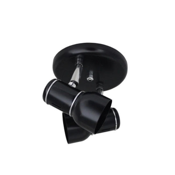 Spot Alumínio New 2 Lâmpada Preto Dital