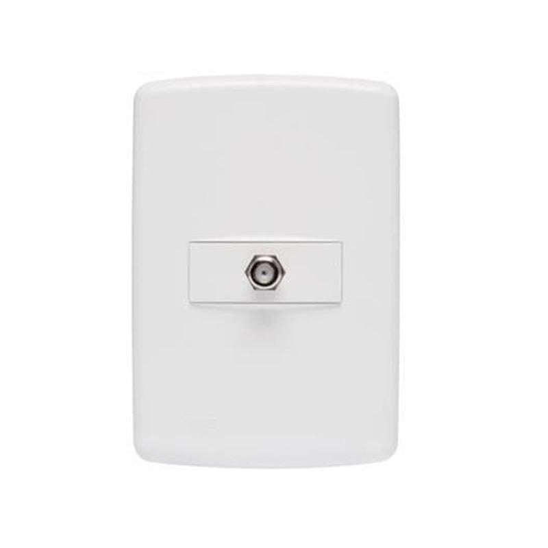 Tomada 1 para Cabo Coaxial Duale Up Iriel