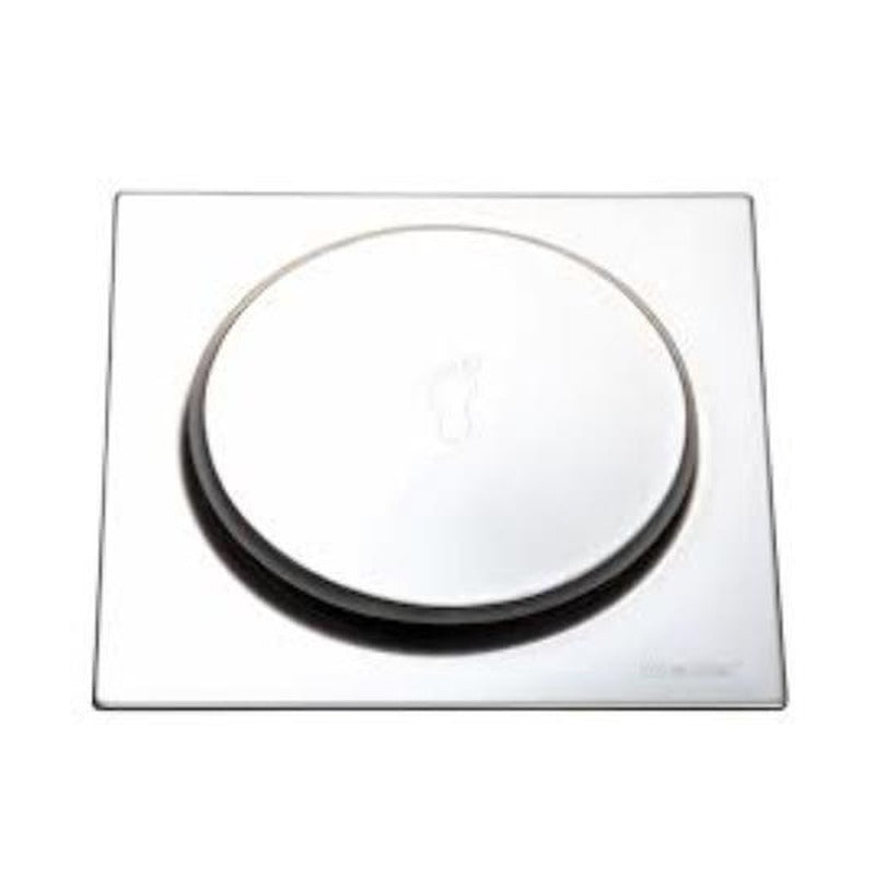 Ralo Inox Quadrado com Fecho Pressão 15x15cm Meber