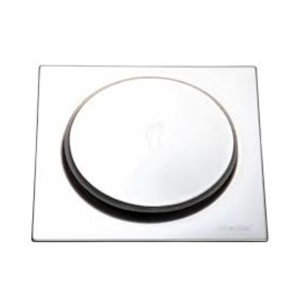 Ralo Inox Quadrado com Fecho Pressão 15x15cm Meber