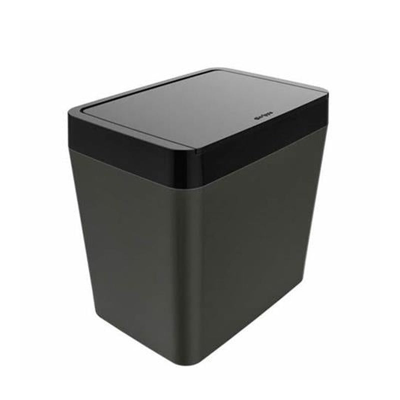 Lixeira 5L Preta / Cinza - Crippa