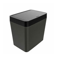 Lixeira 5L Preta / Cinza - Crippa