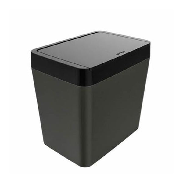 Lixeira 5L Preta / Cinza - Crippa