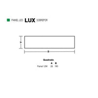Placa Led Sobrepor Quadrado 12W 6500K Bivolt Taschibra