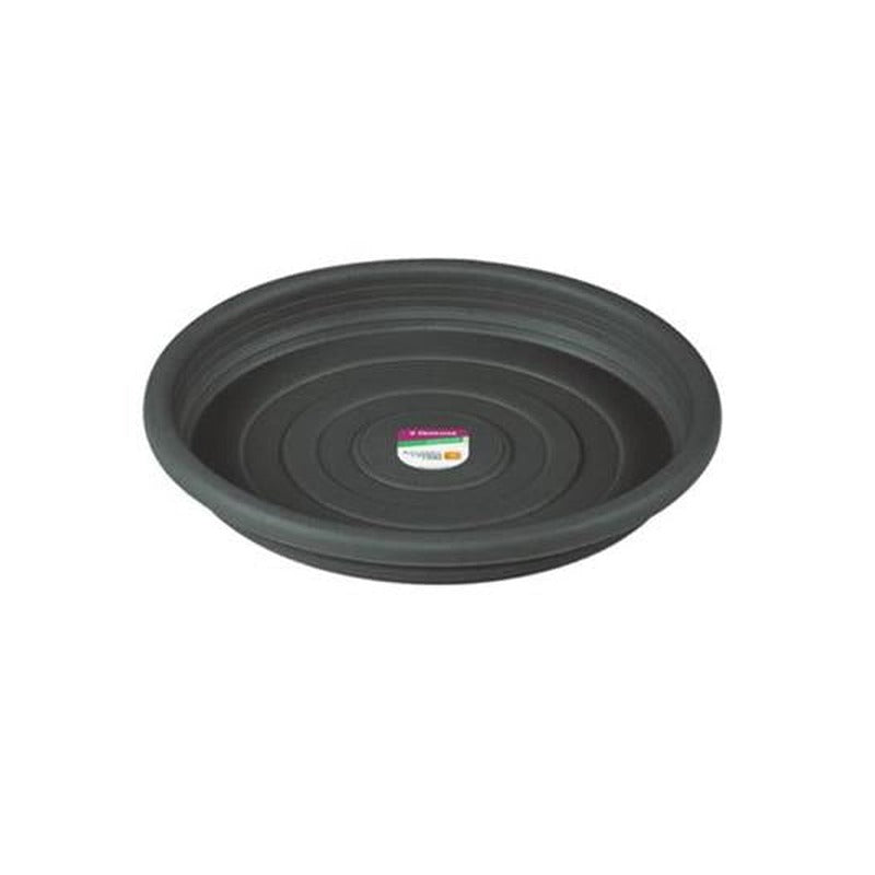 Prato Vaso Jardim Plástico Red 13cm Cinza Primafer